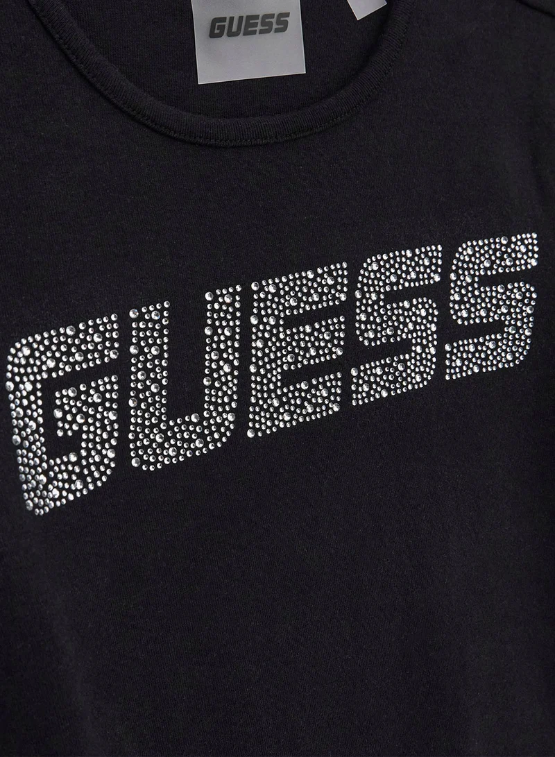 GUESS Kids Graphic Crew Neck T-Shirt