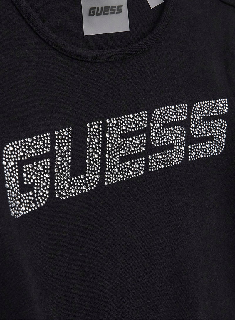GUESS Kids Graphic Crew Neck T-Shirt - Image 3