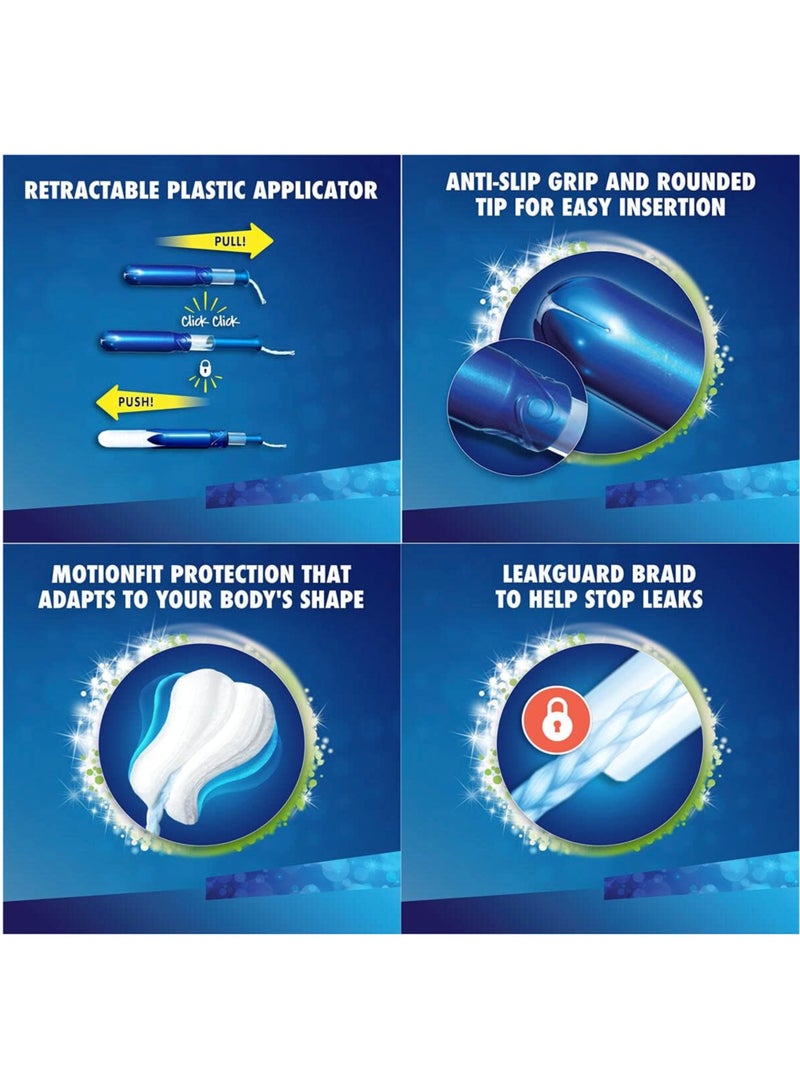 Tampax تامباكس كومباك لؤلؤي عادي - (عبوة من 24) - Image 2