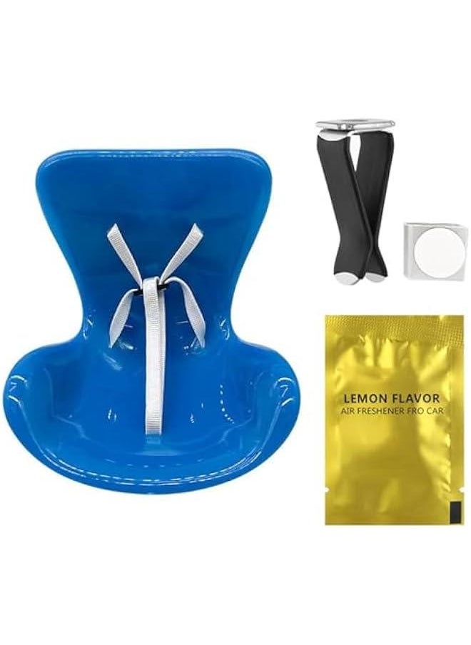 Cute Labubu Car Seat, Car Decorations Labubu Accessories, Car Air Vent Decor for Display Labubu, Plastic Sofas for Car Decoration, Cute Car Interior Decor Accessories Desktop Ornaments (Blue)  - Image 1