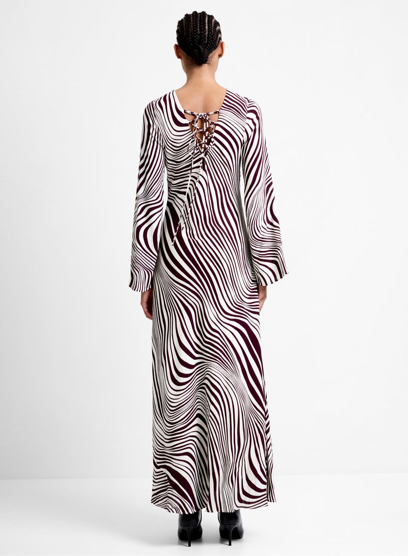 French Connection Ziggy Lara Tie Back Maxi Dress - Image 2