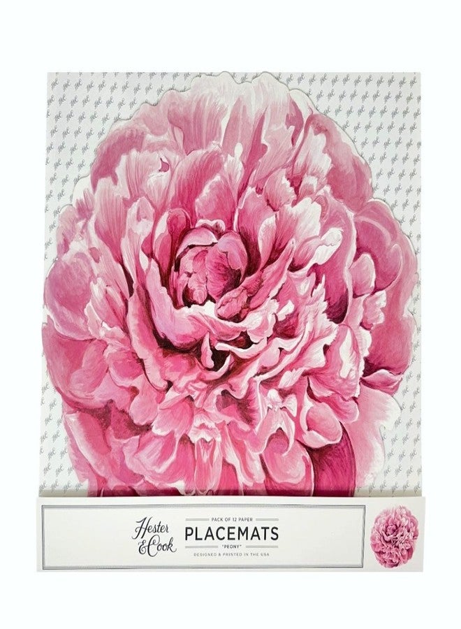 Hester & Cook Hester and Cook Die Cut Peony Placemat - Image 1
