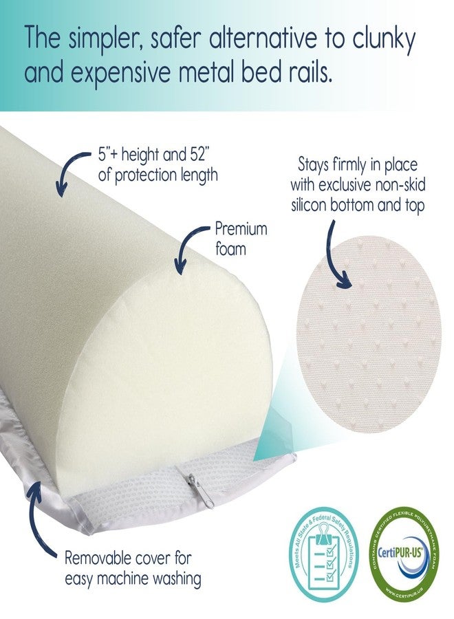 hiccapop [1-Pack] Toddler Bed Rail Bumper, Bed Bumper for Toddlers, Kids Foam Safety Bed Guard Rail for Toddlers, Bed Side Rail for Twin, Queen, King - Image 5