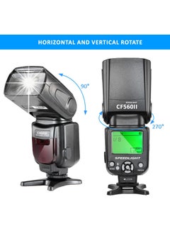 Coopic COOPIC CF580EX C LCD Display Flash Wireless GN56 5500K TTL Flash Speedlite Compatible with Canon 7D Mark II 5D Mark II III IV 1300D 1200D 1100D 750D 650D 600D 550D 100D 80D 70D 60D etc,  - Image 5