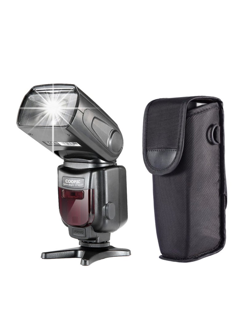 Coopic COOPIC CF580EX C LCD Display Flash Wireless GN56 5500K TTL Flash Speedlite Compatible with Canon 7D Mark II 5D Mark II III IV 1300D 1200D 1100D 750D 650D 600D 550D 100D 80D 70D 60D etc, - Image 1
