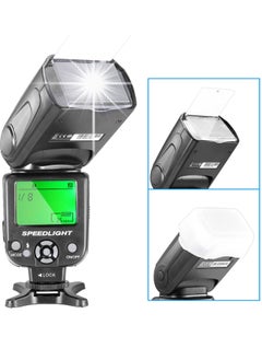 Coopic COOPIC CF580EX C LCD Display Flash Wireless GN56 5500K TTL Flash Speedlite Compatible with Canon 7D Mark II 5D Mark II III IV 1300D 1200D 1100D 750D 650D 600D 550D 100D 80D 70D 60D etc,  - Image 2