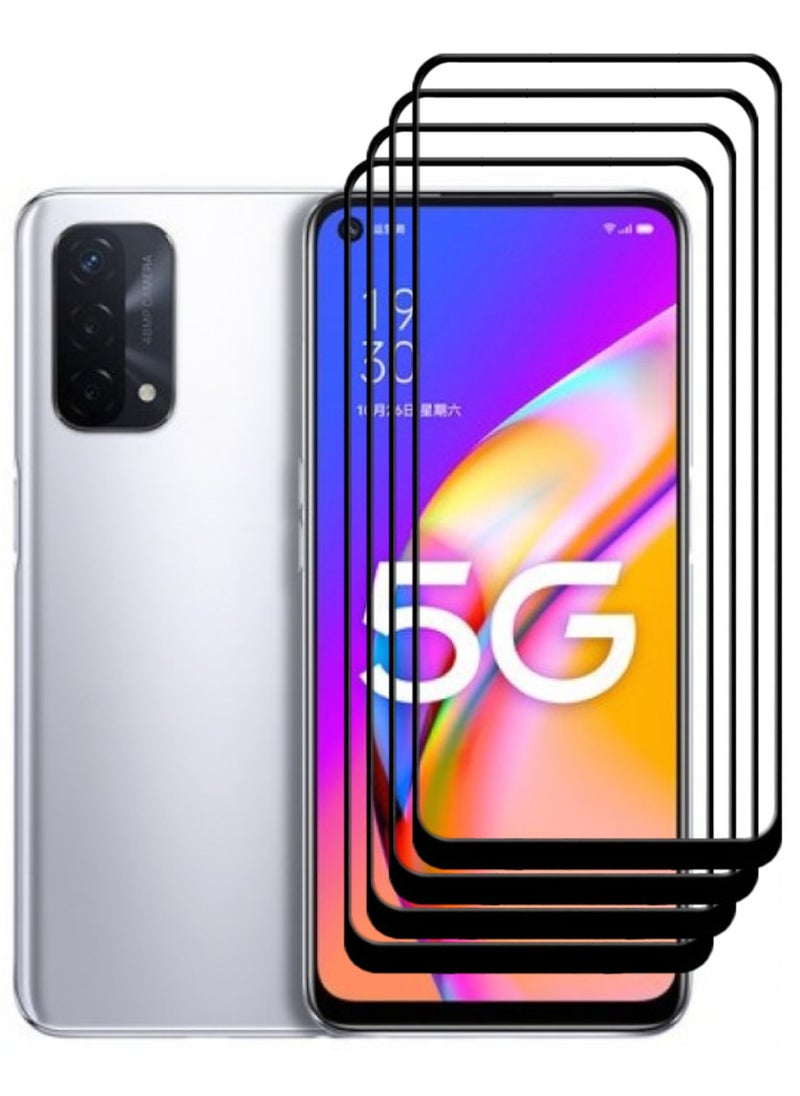 ACLIX 4 Pieces Antistatic ESD Dustproof Premium Quality High Definition Tempered Glass Screen Protector Designed For Oppo A93 5G - Image 1