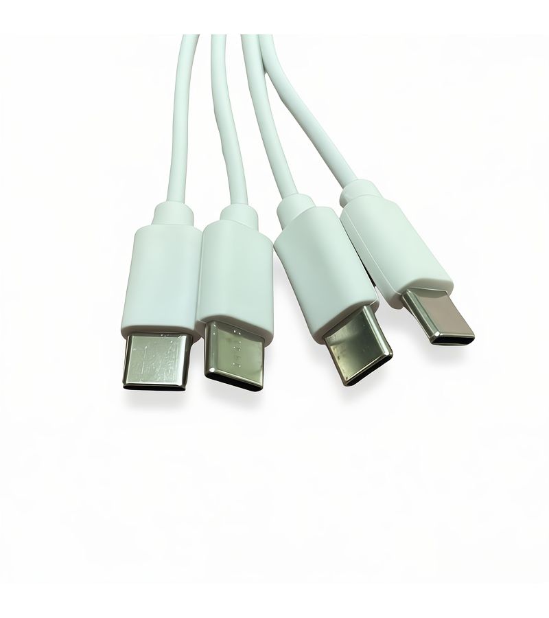 مجموعة من 3 كابلات شحن من USB إلى Type C 4 في 1 مناسبة لـ iPhone 17 و 15 وهواوي، مثالية كهدية للعطلات - Image 5