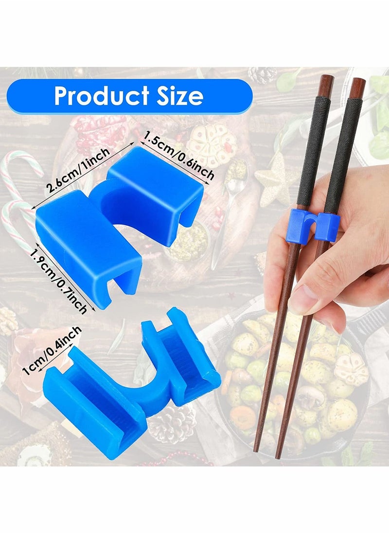 Y&D - Chopstick Helper 5 Pcs Reusable Chopsticks Helpers Training Hinges Connector for Adults Beginner Trainers or Learner (Multicolor) - Image 1