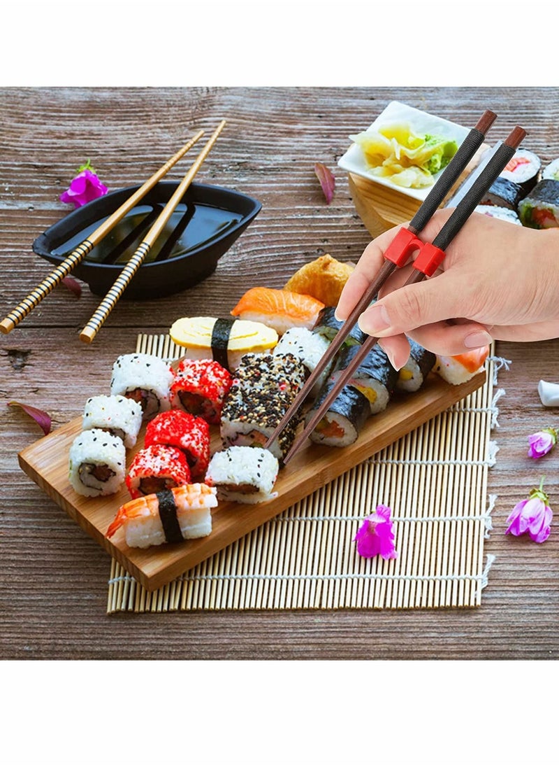 Y&D - Chopstick Helper 5 Pcs Reusable Chopsticks Helpers Training Hinges Connector for Adults Beginner Trainers or Learner (Multicolor) - Image 1