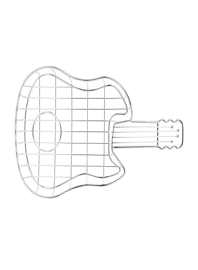 Get G.E.T. 4-81929 Guitar Serving Basket with One Sauce Cup Holder, Stainless Steel, Sauce Cup Sold Separately - Image 3