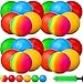 Vinsot 12 Pack 85 Inch Playground Balls Kickball Bulk Bouncy Balls for Kids Inflatable Bouncing Handball with Hand Pump for Indoor Outdoor GamesMixed Color - Image 3