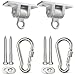 Jungle Gym Kingdom Swing Set Hangers  2 Heavy Duty Brackets with Locking Snap Hooks for Porch Patio Playground  IndoorOutdoor Hardware  Accessories - Image 4