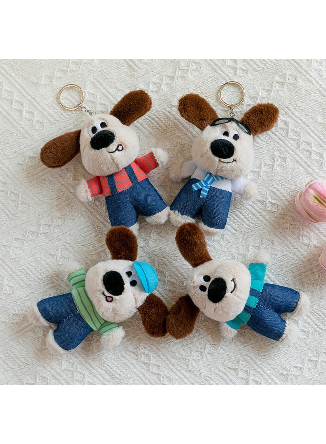 Internet Celebrant 4 Inch Plush Pendant Keychain Doll Doll Machine Panda Doll Stall Toy Gift-Specifications:Ocean Series Clown Fish Random One-Color:About 12cm  - Image 5