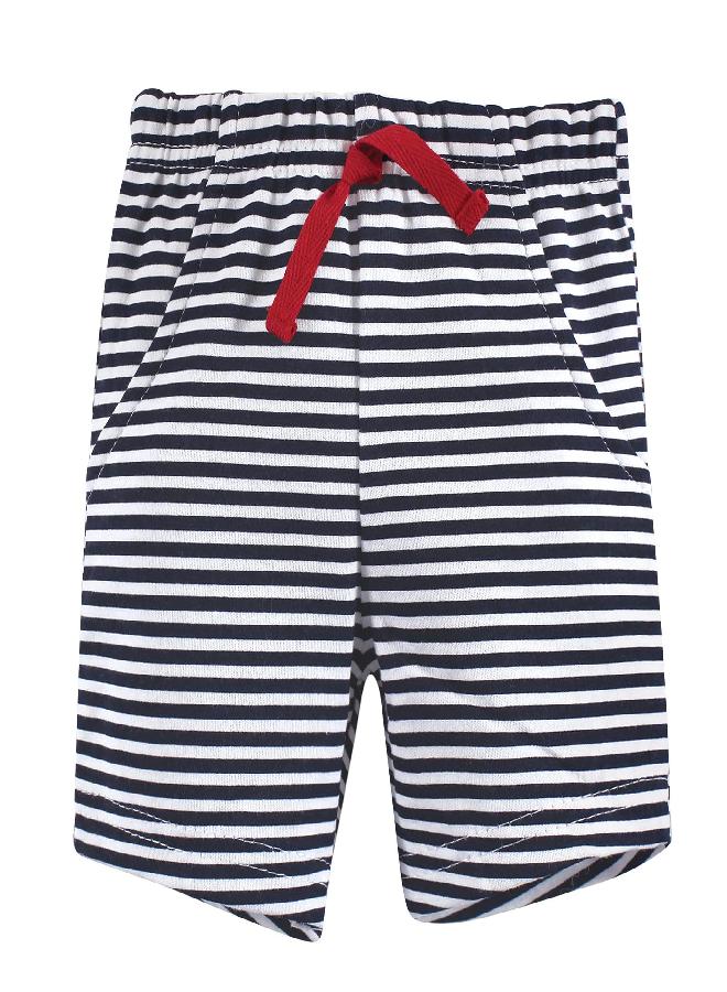 hudson baby Hudson Baby Unisex Baby Cotton Bodysuit, Shorts and Shoe Set, Blue Shark, 0-3 Months  - Image 4