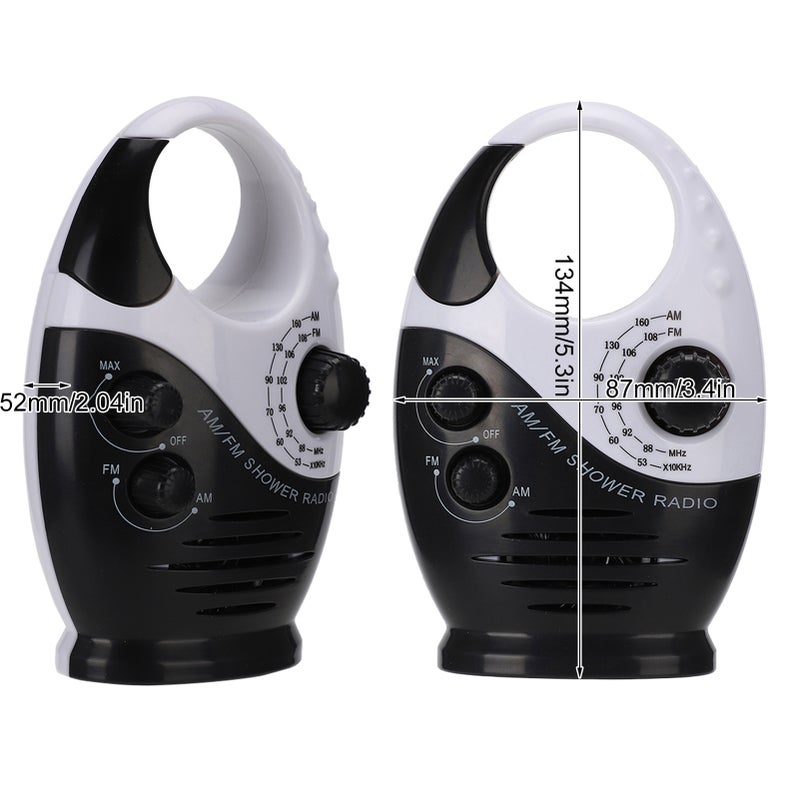 Multifunctional Portable Am FM Dual Band Waterproof Radio Receiver with Built In Speaker - Image 1