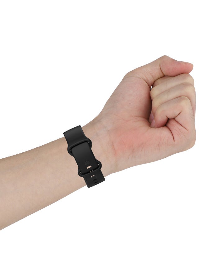 For Fitbit Charge6 Bracelet Glue Strap Fitbit Charge5 Strap Official Strap-Color:charge5 Glossy Official Red-Specifications:Large - Image 3