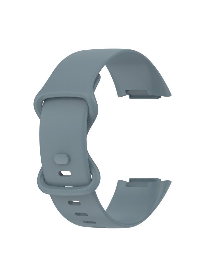 For Fitbit Charge6 Bracelet Glue Strap Fitbit Charge5 Strap Official Strap-Color:charge5 Glossy Official Red-Specifications:Large - Image 4