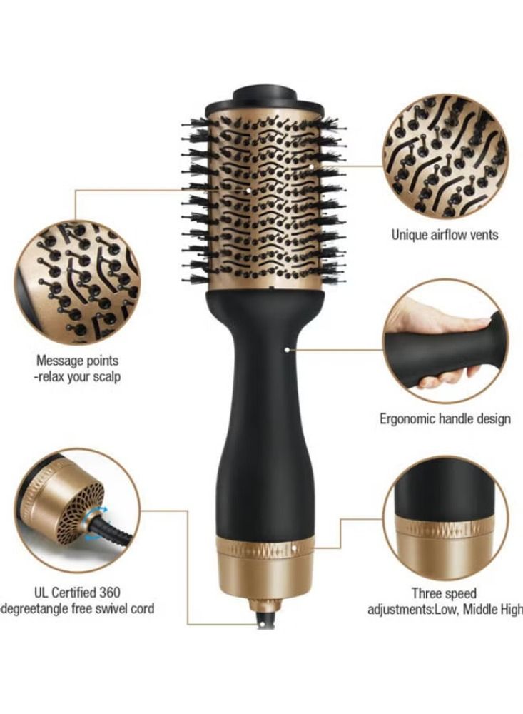 Dreamzon Professional One Step Blow Hair Dryer with Straightener and Curling Comb Black/Brown 38cm - Image 3