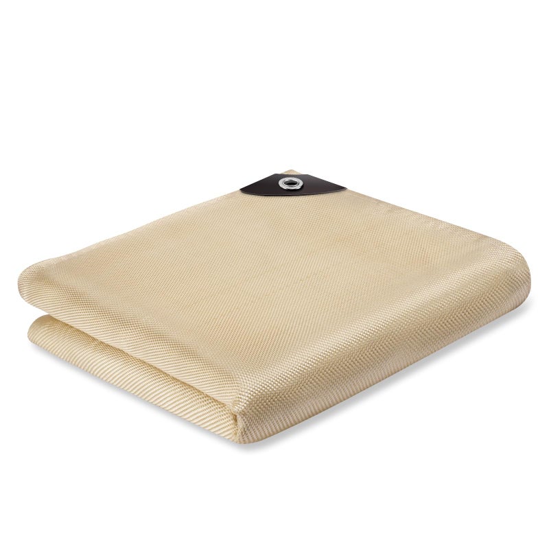 Fiberglass Welding Blanket 6x8 ft  1022 F High Temp Insulation Blanket 850 GSM Heavy Duty Fire Resistant Blankets Heat Resistant Fabric for Industrial Smoker Camping Grill