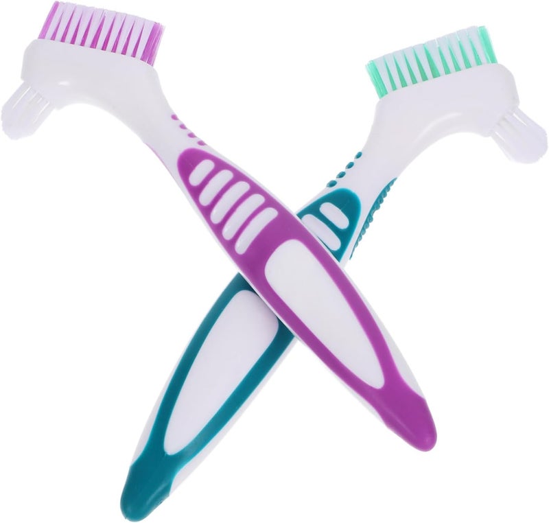 Repeated detach compatible build Baluue 2pcs Denture Toothbrush Double-Sided Travel Denture Cleaning Brush Soft Bristles Cleaners for Braces Lightweight Light & sturdy Practical design alternatives Regional central warehouse stock Multi stock guarantee supply Single & bulk storage compatible Economical varied sizing picks Carefully selected material Fine detail Proper storage environment Global simple assemble options Rack sorted local inventory N/S/C nationwide deliver Modern look Narrow & wide space compatible Transit damage minimized design Local & cross border ship compatible Global mainstream design picks No overseas transit wait Fast warehouse picking All temp range compatible build Multi-use upgraded craftsmanship Cleaner resistant Global trendy simple build - Image 1