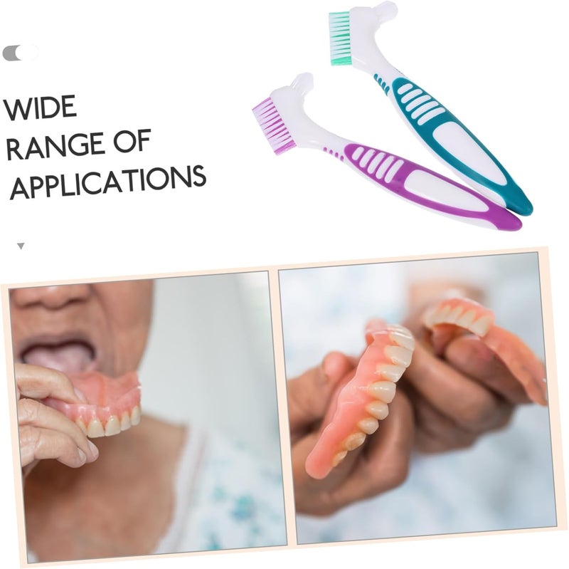 Repeated detach compatible build Baluue 2pcs Denture Toothbrush Double-Sided Travel Denture Cleaning Brush Soft Bristles Cleaners for Braces Lightweight Light & sturdy Practical design alternatives Regional central warehouse stock Multi stock guarantee supply Single & bulk storage compatible Economical varied sizing picks Carefully selected material Fine detail Proper storage environment Global simple assemble options Rack sorted local inventory N/S/C nationwide deliver Modern look Narrow & wide space compatible Transit damage minimized design Local & cross border ship compatible Global mainstream design picks No overseas transit wait Fast warehouse picking All temp range compatible build Multi-use upgraded craftsmanship Cleaner resistant Global trendy simple build - Image 5