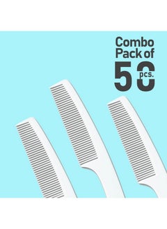 Old Tree Old Tree White Handel Hotel Comb (Pack of 50)- Perfect for Hotel Accessories | Hotel Amenities | Guest House Kit | Toiletries Kit | Clubs | NGO | Resort | Hotel | Hospital | Salons | Gyms | Travel Agency | Travel Use | Hotel Guest Amenity | White Handle Comb Size 18.5 x 3.5 cm (Without Cover)  - Image 5