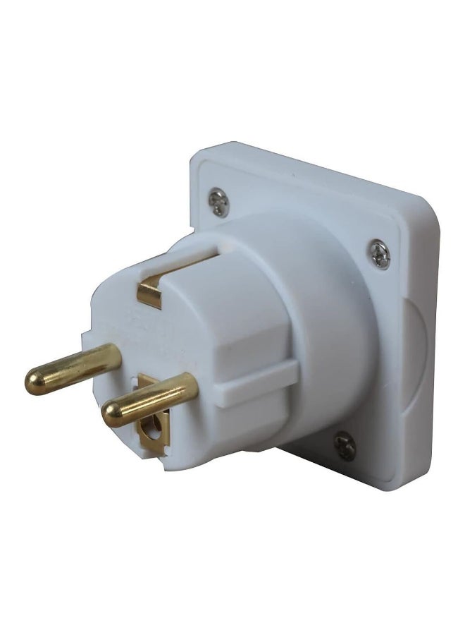 ACE European Travel Adaptor White 4.14 x 11.4 x 19 cm TAEUR-ASS  - Image 3