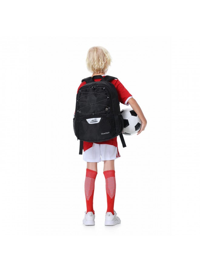 Hsmihair Hsmihair Youth Soccer Bag-Soccer Backpack&Backpack for Football Basketball,with Ball Compartment Separate Cleat Package - Image 4