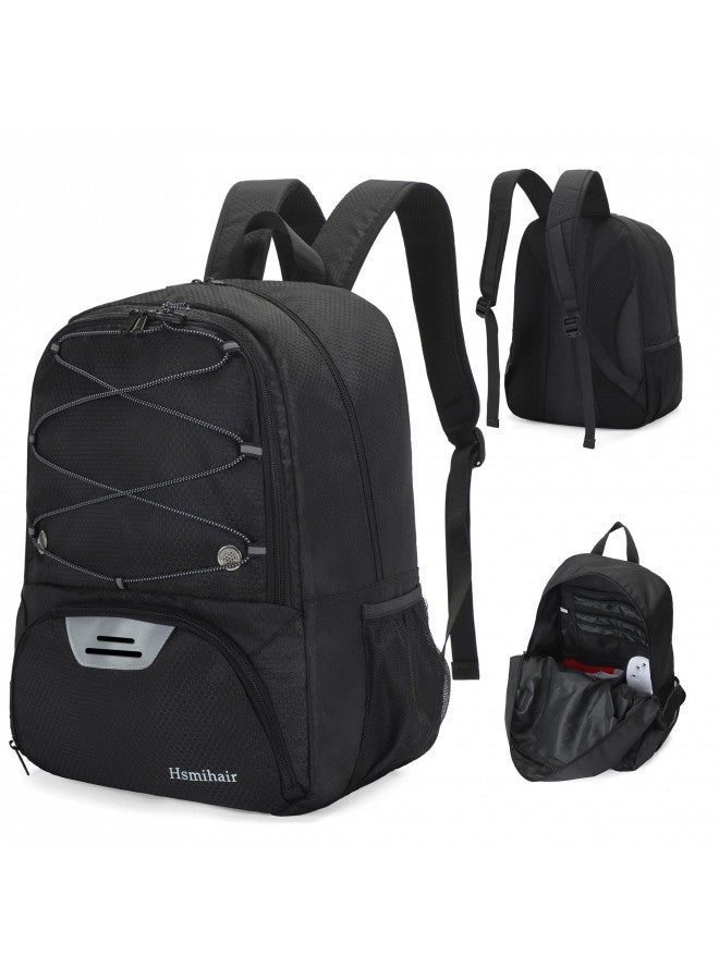 Hsmihair Hsmihair Youth Soccer Bag-Soccer Backpack&Backpack for Football Basketball,with Ball Compartment Separate Cleat Package - Image 3