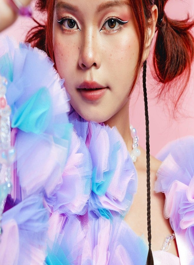 KALLORY 4pcs Braided Hair Extensions Clip in Braid Hair Extensions Braids Braided Hair Piece for Women Daily Wear Hair Accessories Afro Braid Ponytail Approx - Image 5