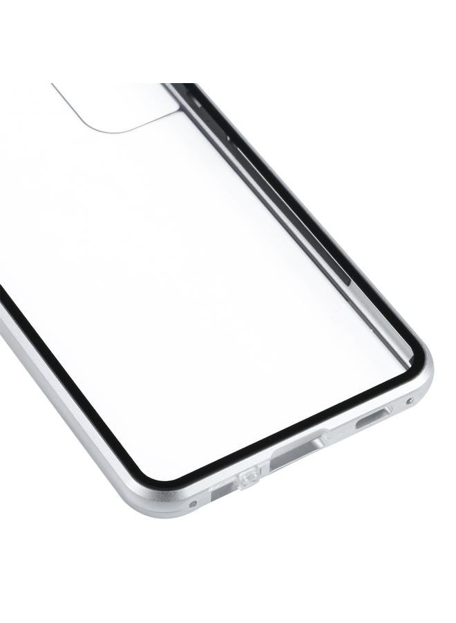 اس-توب جراب لهاتف Samsung Galaxy S21 FE 5G HD مصنوع من المعدن المغناطيسي والزجاج المقوى - Image 4