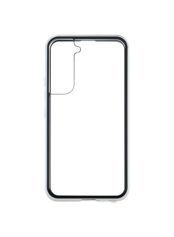اس-توب جراب لهاتف Samsung Galaxy S21 FE 5G HD مصنوع من المعدن المغناطيسي والزجاج المقوى - Image 2