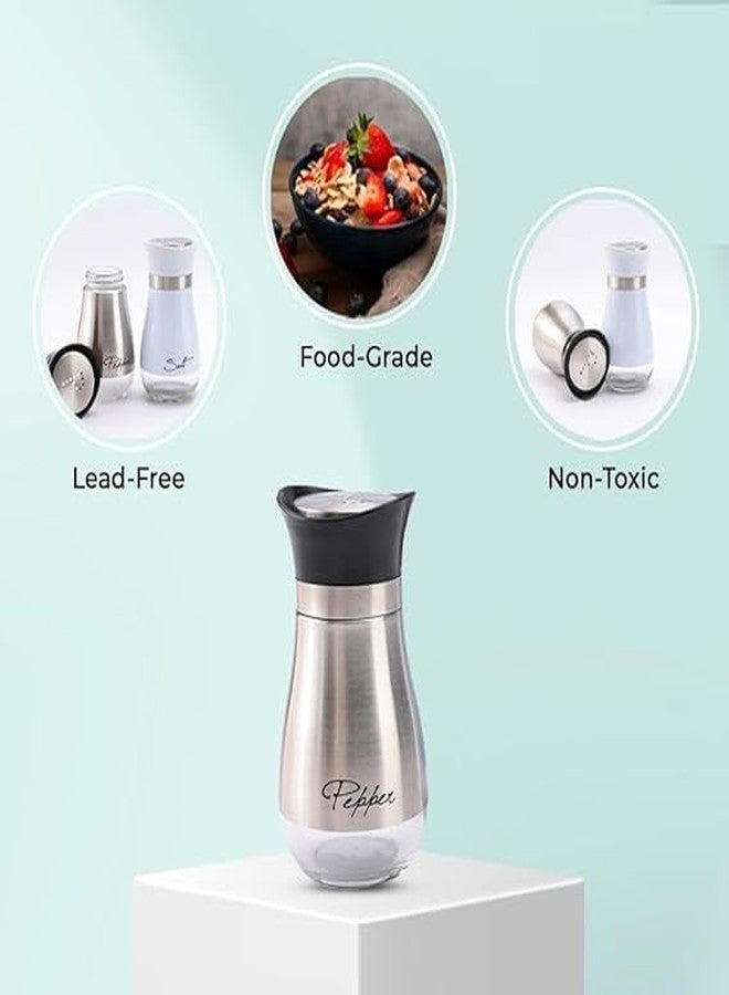 MATSON Salt & Pepper Shakers Set | Salt & Pepper Dispenser | Moisture-Proof Seasoning Shakers Set | Perfect Pour Holes for Kitchen Dining Table Restaurant. (Pack of.1) - Image 3