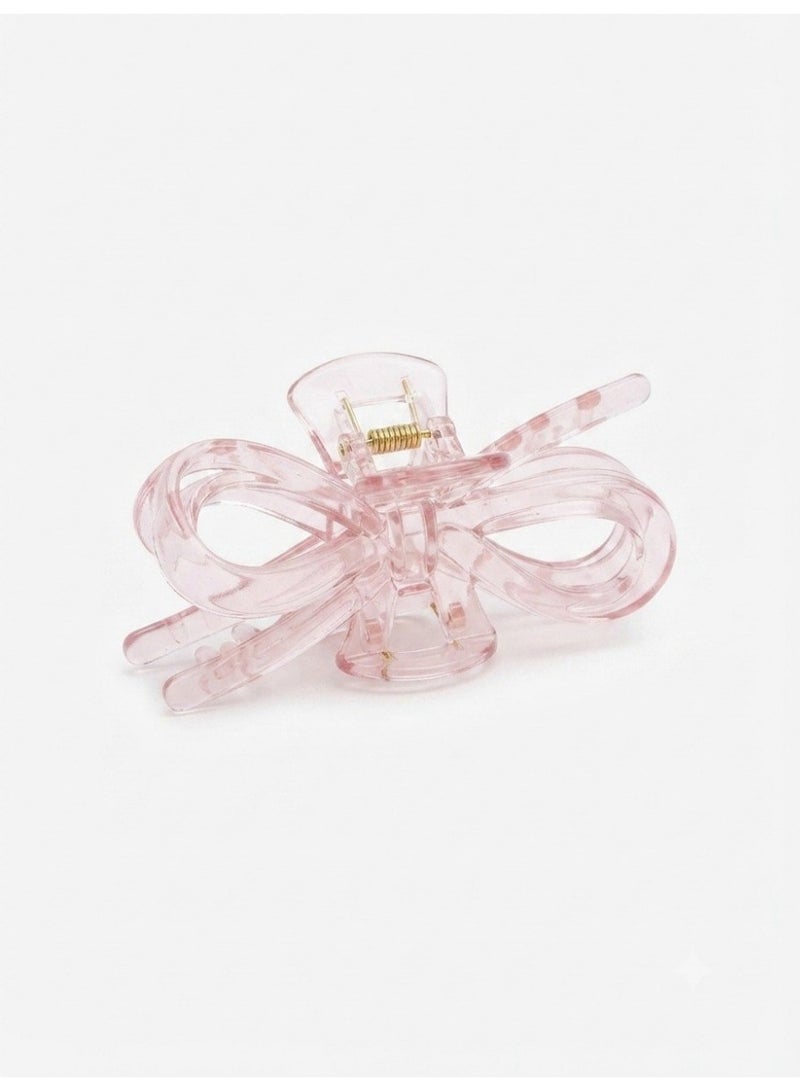 Elegant Women's Sheer Bow Hair Clip – Assorted Colors – Single Piece - Image 2