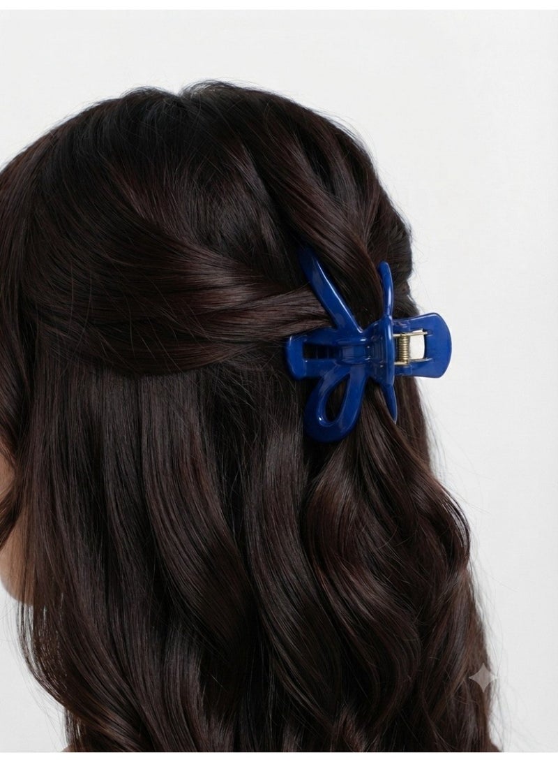 Elegant Women's Sheer Bow Hair Clip – Assorted Colors – Single Piece - Image 4