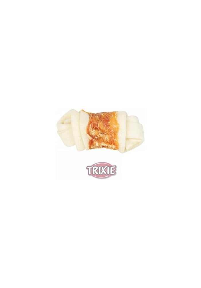 Trixie Denta Fun Knotted Chicken Chewing Bones Dog Chews - 11CM - Image 4