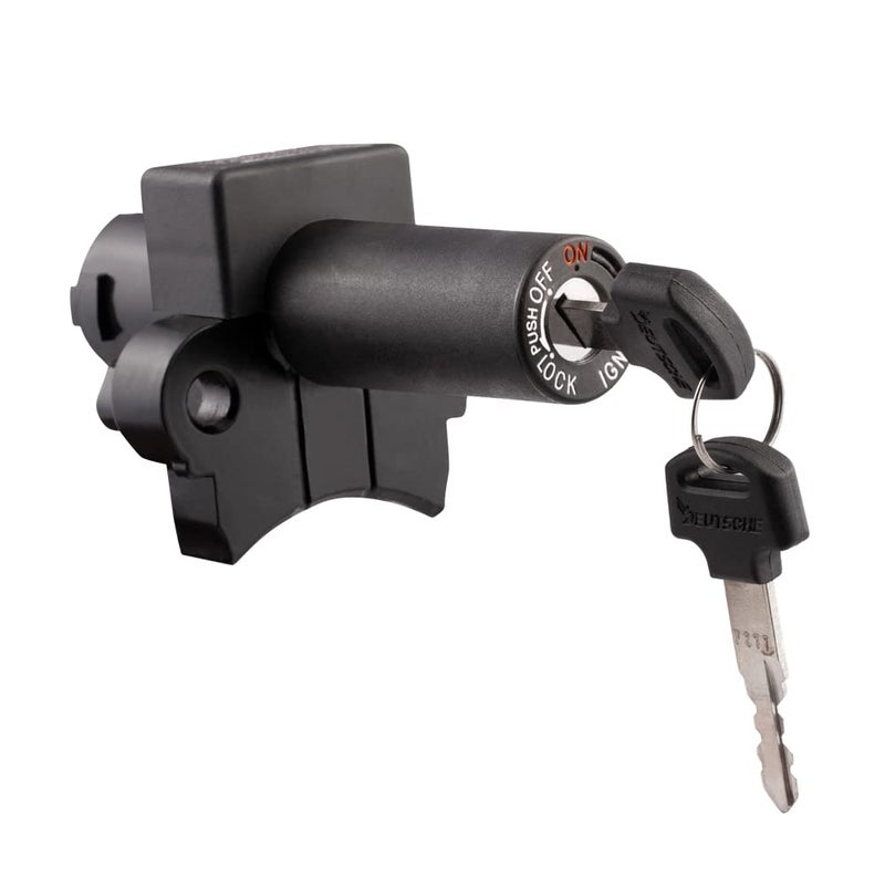 Deutsche New Cylindrical Ignition Lock Fit for Hero Splendor + (2011 Model) | Hero Splendor+ i3s BSVI (4 Wires) (4 PIN) with 2 Keys - Image 1