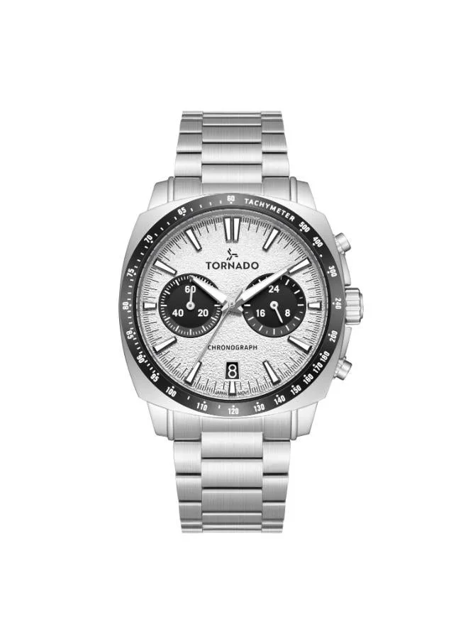 TORNADO Men's Solid stainless steel Chronograph Watch T25104S-SBSW-B - 42mm