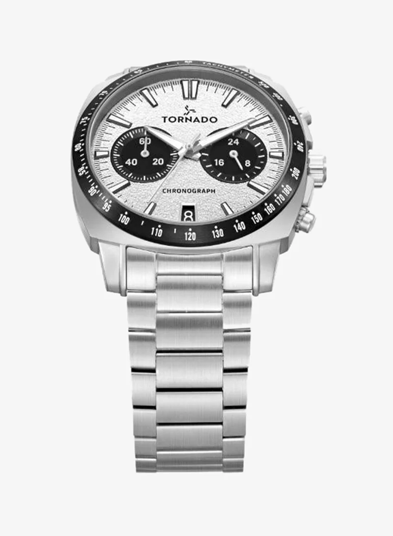 Tornado  Men's Solid stainless steel Chronograph Watch T25104S-SBSW-B - 42mm for Men | Best Price UAE