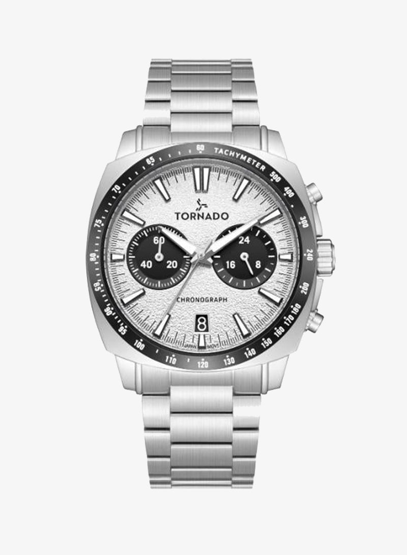 TORNADO Men's Solid stainless steel Chronograph Watch T25104S-SBSW-B - 42mm - Image 2