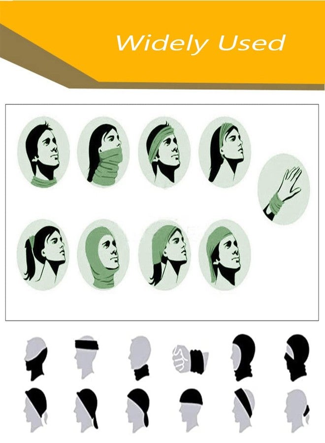 ELANE 10 Pcs Neck Gaiter Face Mask,Hiking Gaiters for Women Fishing Neck Gaiter for Men UV Protection,Neck Bandanas for Men (Gradient colors) - Image 3
