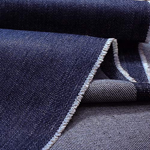 ENTELARE 8.5OZ Cotton Durable Denim Fabric 62 Inches Width Entelare(Deep Blue 1Yard) - Image 2