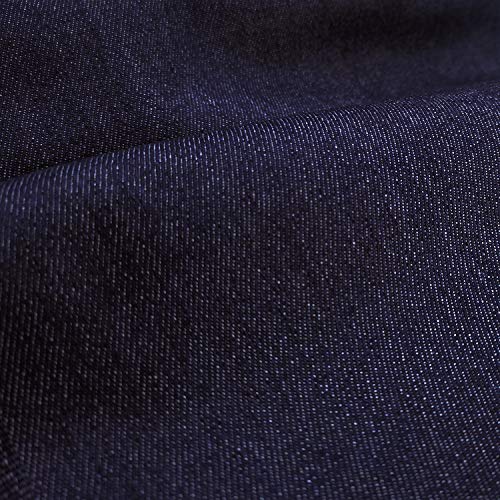 ENTELARE 8.5OZ Cotton Durable Denim Fabric 62 Inches Width Entelare(Deep Blue 1Yard) - Image 1