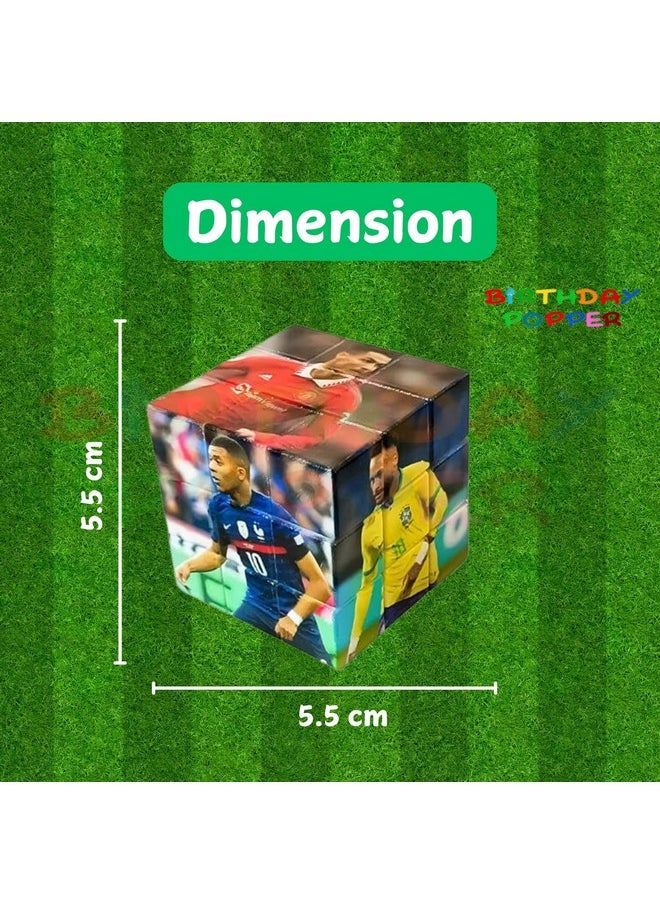 Birthday Popper - Birthday Popper Football Theme Speed Cubes | Set of 6 | Birthday Return Gifts for Kids | Stress Buster Puzzle Toys - Image 1
