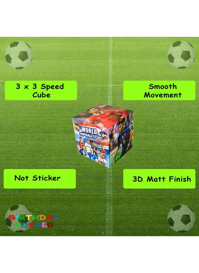 Birthday Popper - Birthday Popper Football Theme Speed Cubes | Set of 6 | Birthday Return Gifts for Kids | Stress Buster Puzzle Toys - Image 1