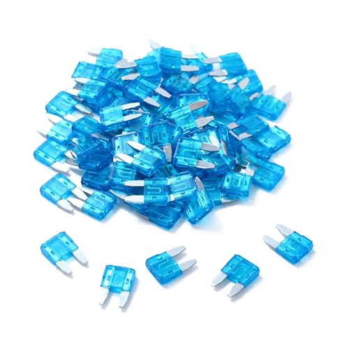 JESUNK 100 Pack Auto Fuses 15 AMP APM/ATM 32V Mini Blade Style Fuses 15A Short Circuit Protection Car Fuse (15 AMP) - Image 1