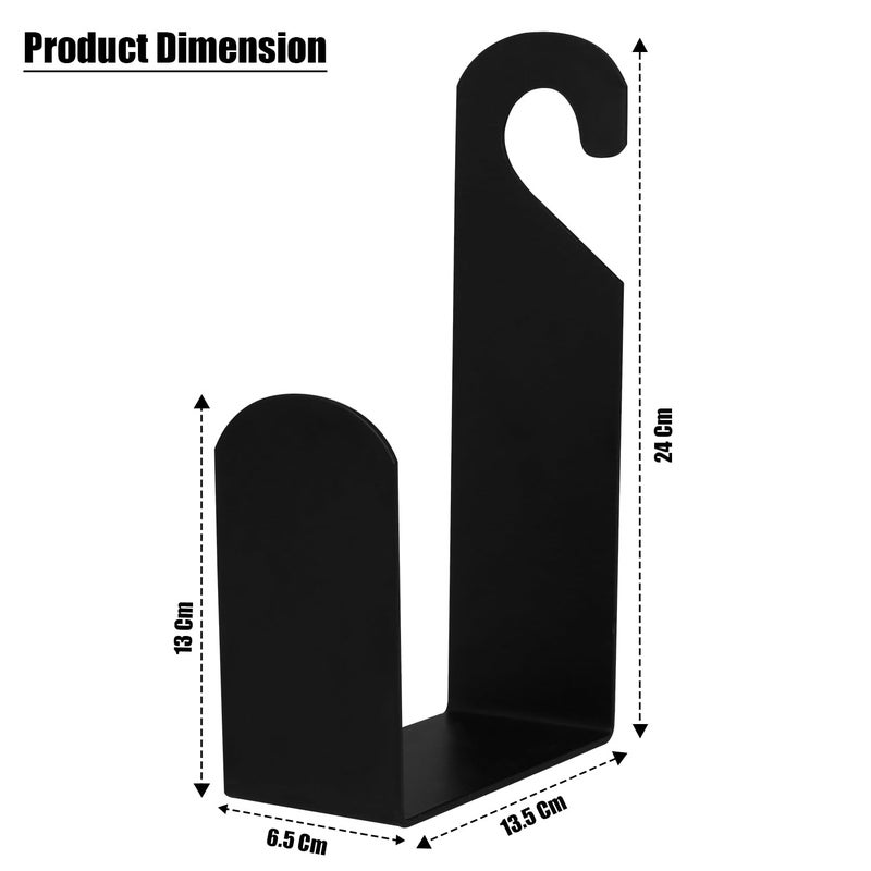 ORILEY حامل خرطوم الحديقة MS متين ثقيل الوزن مثبت على الحائط لحامل خرطوم الري محمول للفناء والخارج (أسود، عبوة من 1) - Image 2