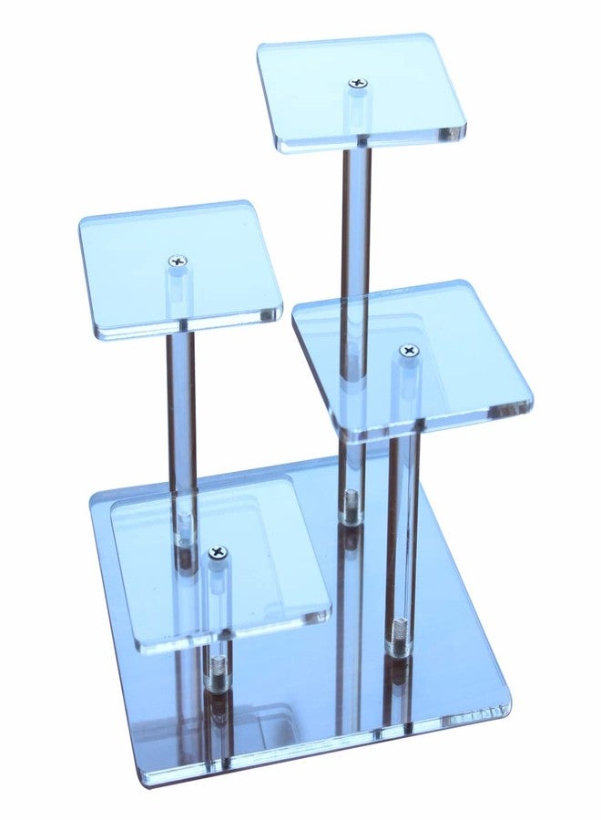 Fengtaike 4-Tier Clear Acrylic Riser Display Stand for Action Figures, Jewelry & Collectibles - Image 1