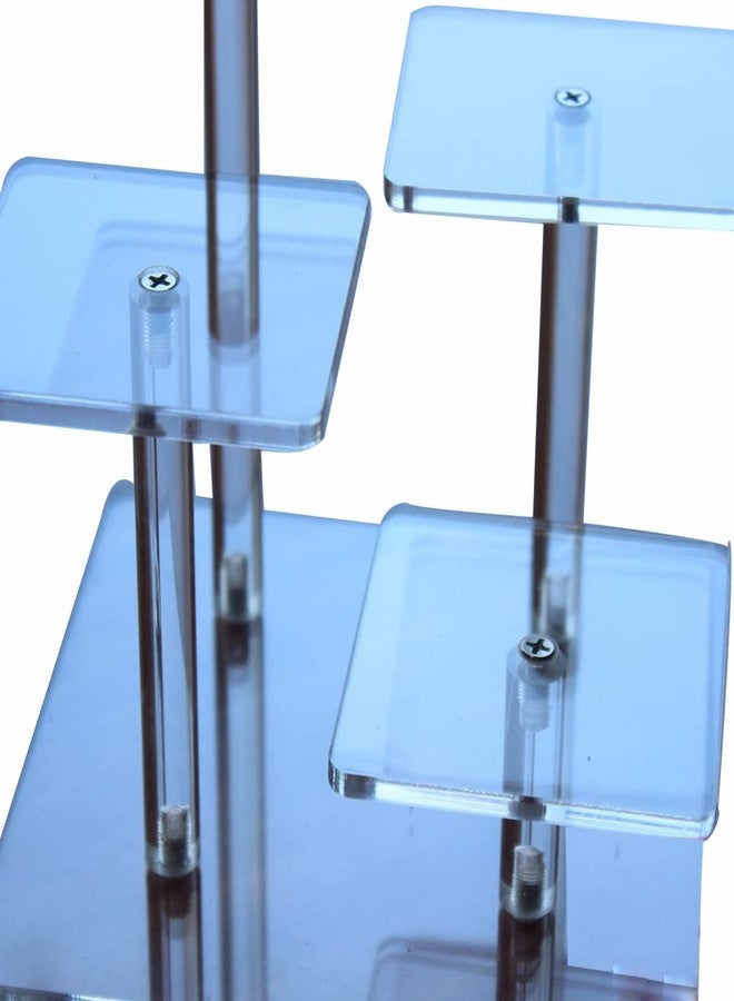 Fengtaike 4-Tier Clear Acrylic Riser Display Stand for Action Figures, Jewelry & Collectibles - Image 4
